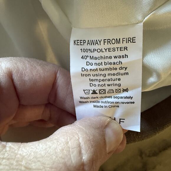 Women’s Suit Vest Waistcoat Classic Tan Beige Old Money Minimalist Sleeveless L - Picture 4 of 7